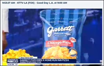 FOX news coverage of Garrett Popcorn Chicago Pizza